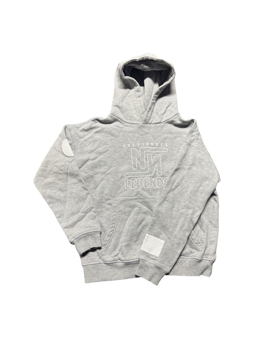 Norris Nuts Legends Gray Hoodie Youth Size 12 Fleece Pullover Sweatshirt